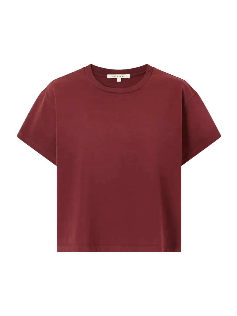 Square cotton-jersey T-shirt