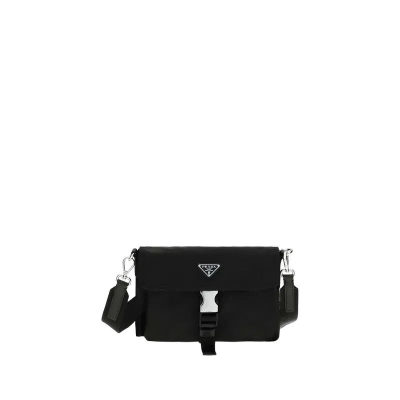 Prada Re-Nylon Shoulder Bag — Black