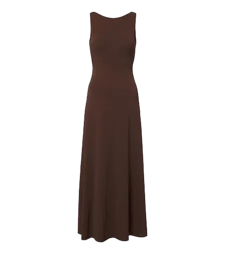 Sculpture jersey midi dress