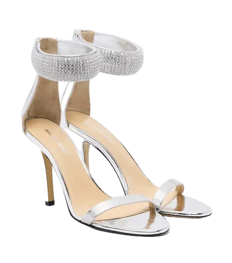 She's A Lady embellished leather sandals