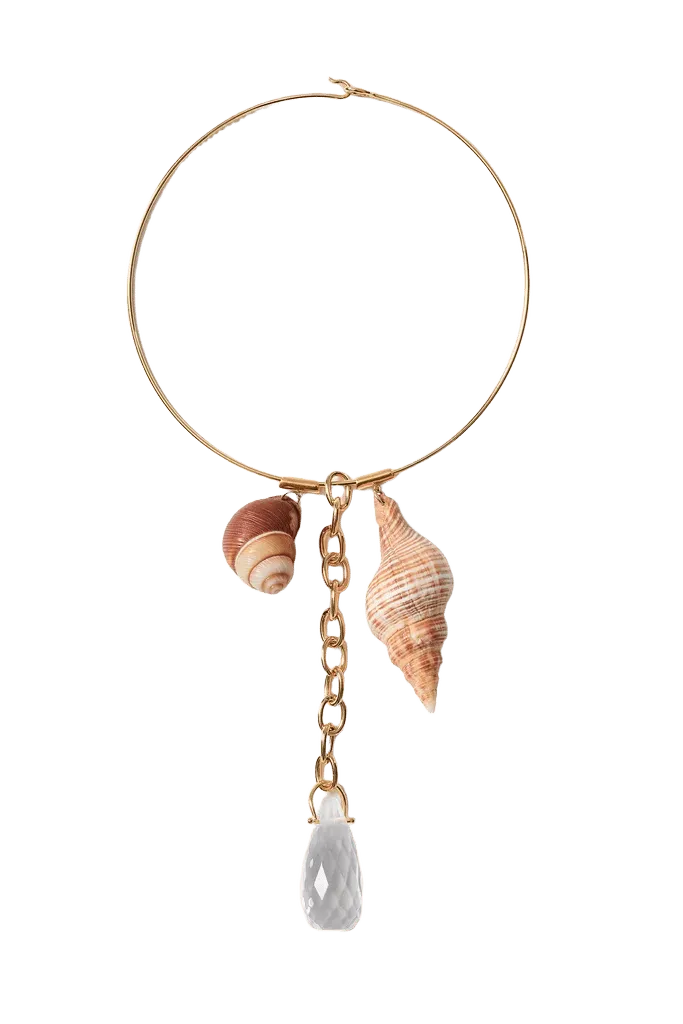 Shore Collar Necklace Clear Quartz