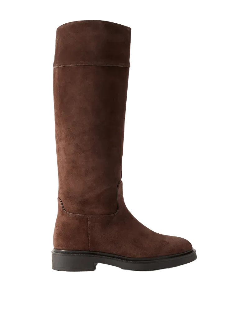 Ride 30 paneled suede knee boots