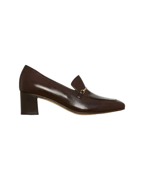 Stacked Bit Loafer Heel
