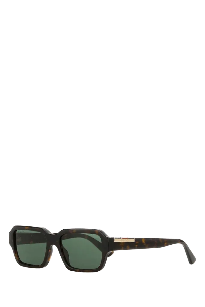 Gucci GG1887S Acetate Square Frame Sunglasses — Brown