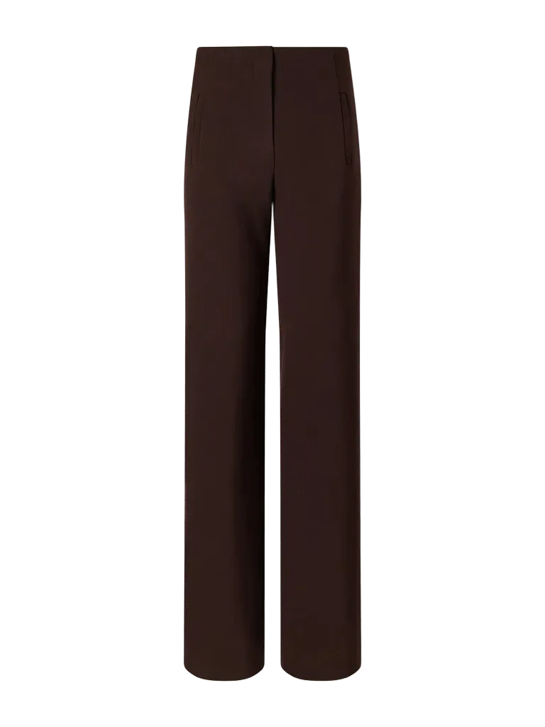 Carys crepe straight-leg pants