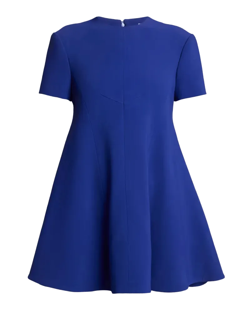Short-Sleeve Mini Swing Dress