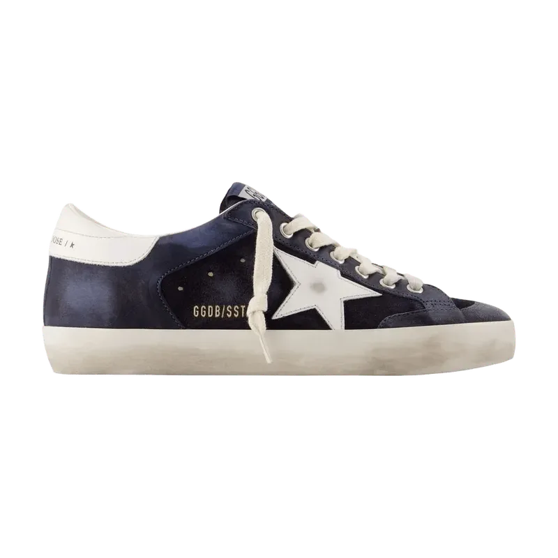 Golden Goose Deluxe Brand Super Star Sneakers — Navy