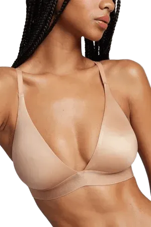 Glacé Triangle Bra in Buff