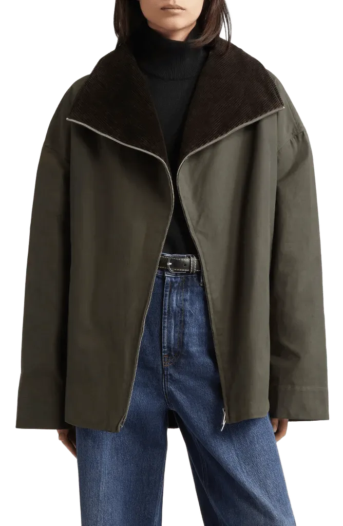 Country Funnel Neck Waxed Cotton Jacket