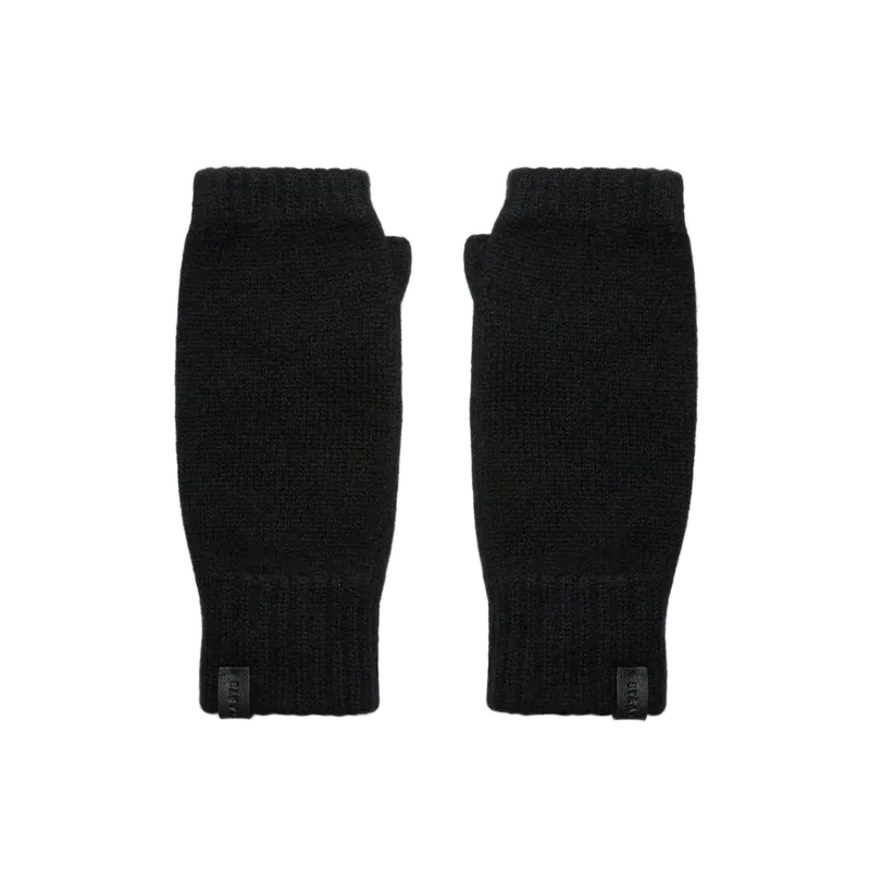 Westray Fingerless Cashmere Gloves - Black
