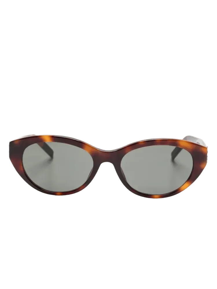 Saint Laurent Eyewear SLM148 Cat-Eye Tortoiseshell Sunglasses — Brown