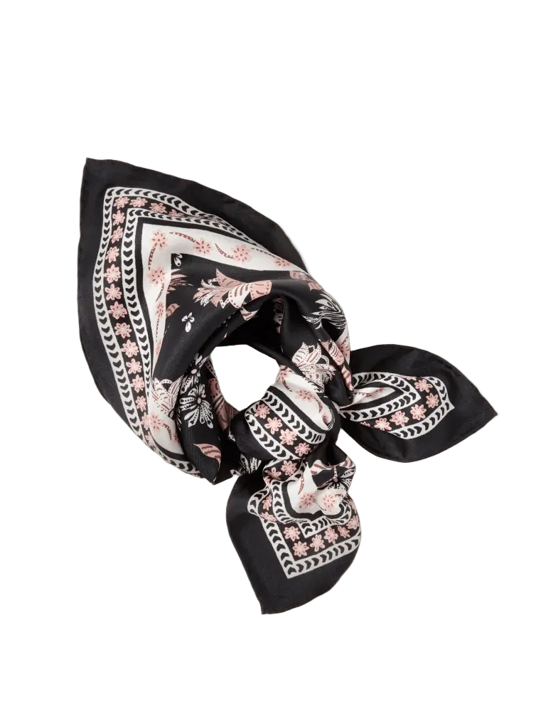 The Eloise Silk Scarf in Hastings Garden