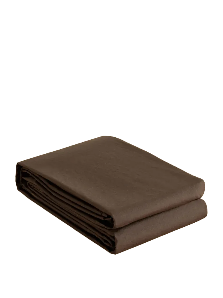 + Auralee Percale organic cotton king duvet cover