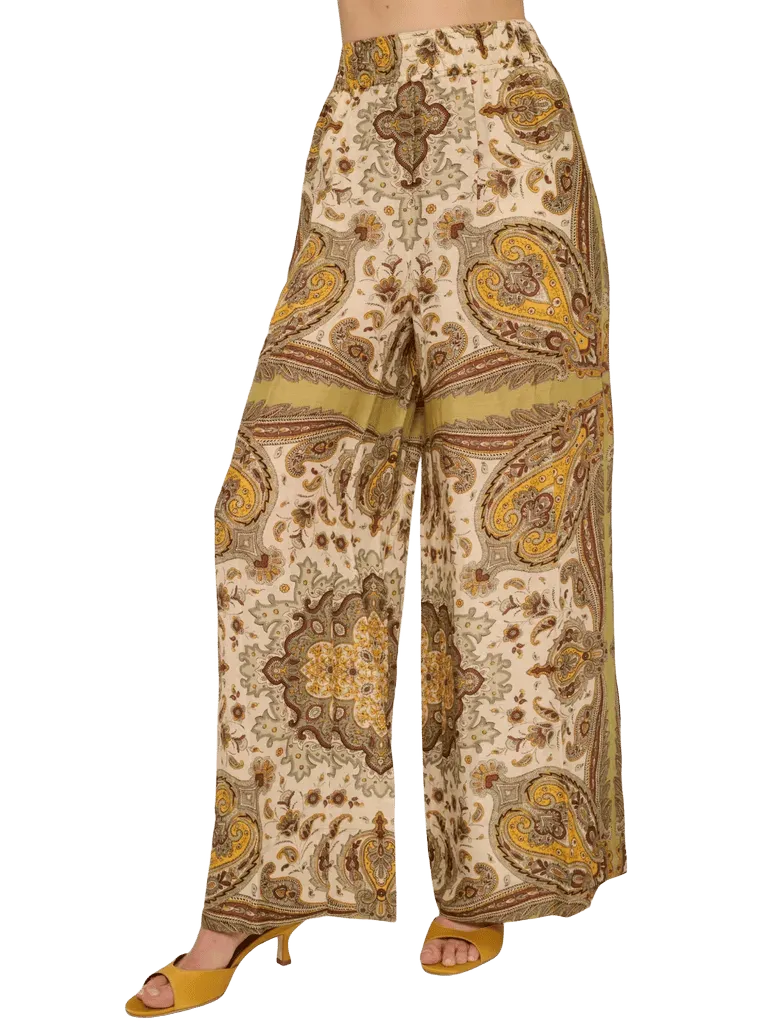 Jocelyn Pant in Kaleidoscope Scarf Print