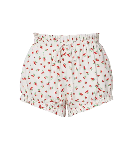 Delia printed cotton shorts
