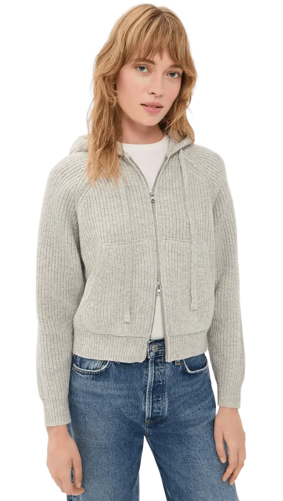 Hooded Knit Cardigan