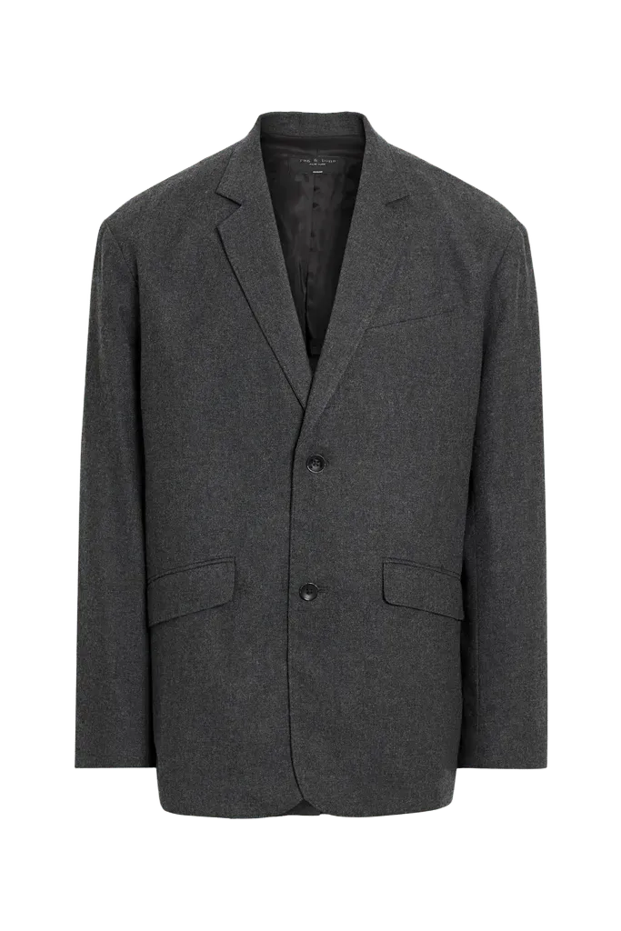 rag & bone Shift Flannel Wool-Blend Blazer