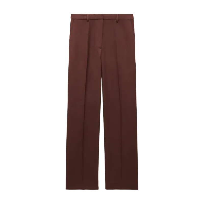 Tapered trouser pant in wool blend