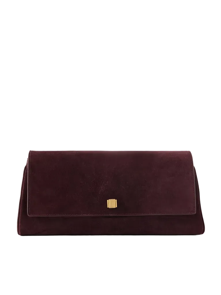 Audrey suede clutch