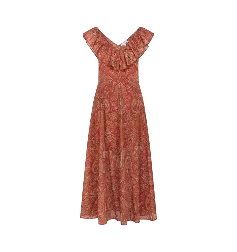 The Milani Dress in Cypress Paisley