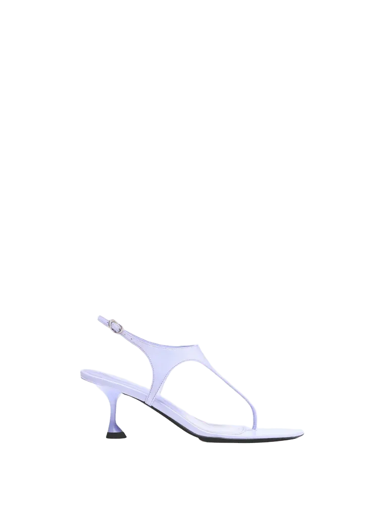 Tee Thong Sandals in Slick Nappa - Wisteria