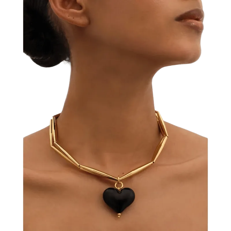 Cuore Duo Necklace - Bitter