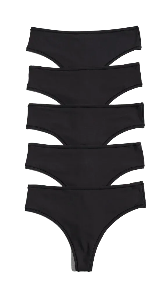 Fits Everybody Thong Panties 5 Pack