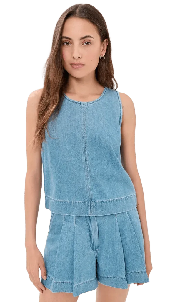 The Denim Shell Tank Top