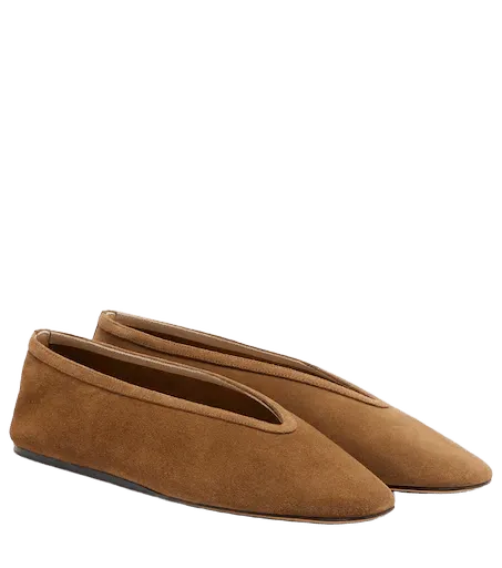 Luna suede ballet flats