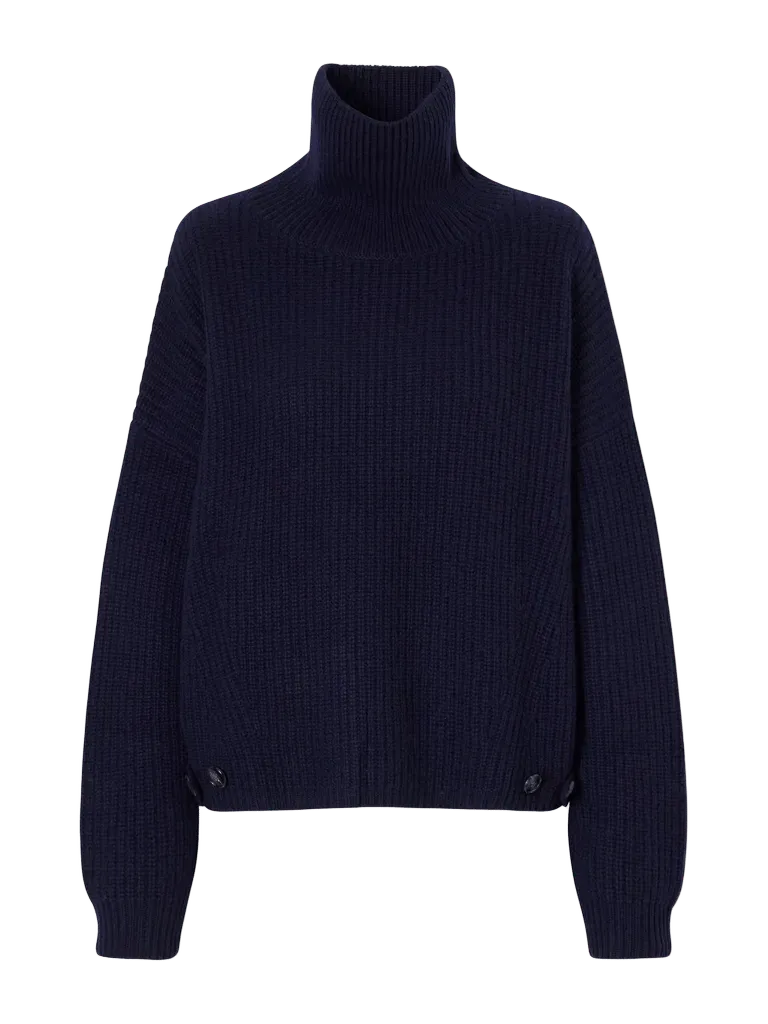Ailis ribbed cashmere turtleneck sweater