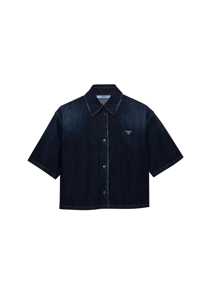 Cotton Cropped Shirt