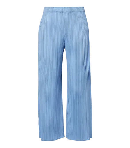 Monthly Colors: August pleated wide-leg pants