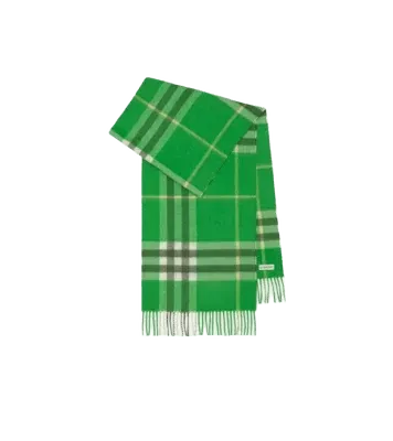 Check Cashmere Scarf
