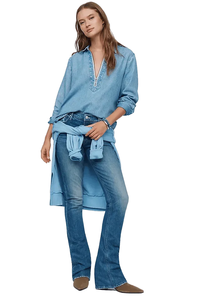 MOTHER The Runaway Low Rise Slim Bootcut Jeans