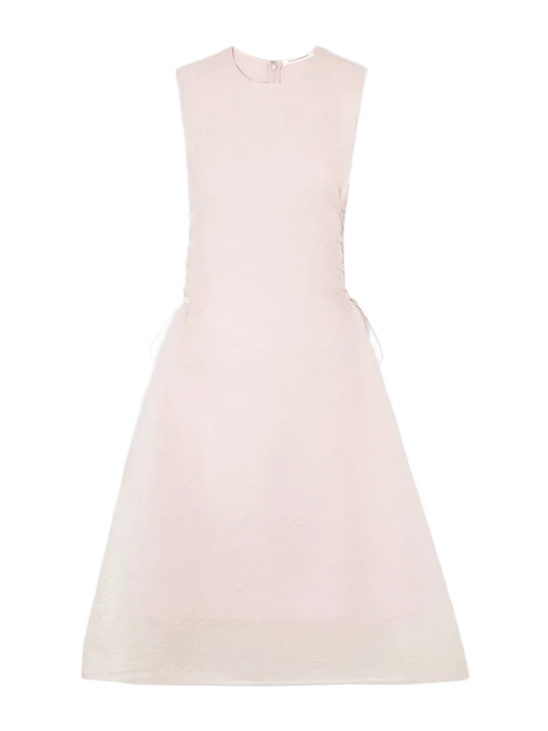 Floria cloque midi dress