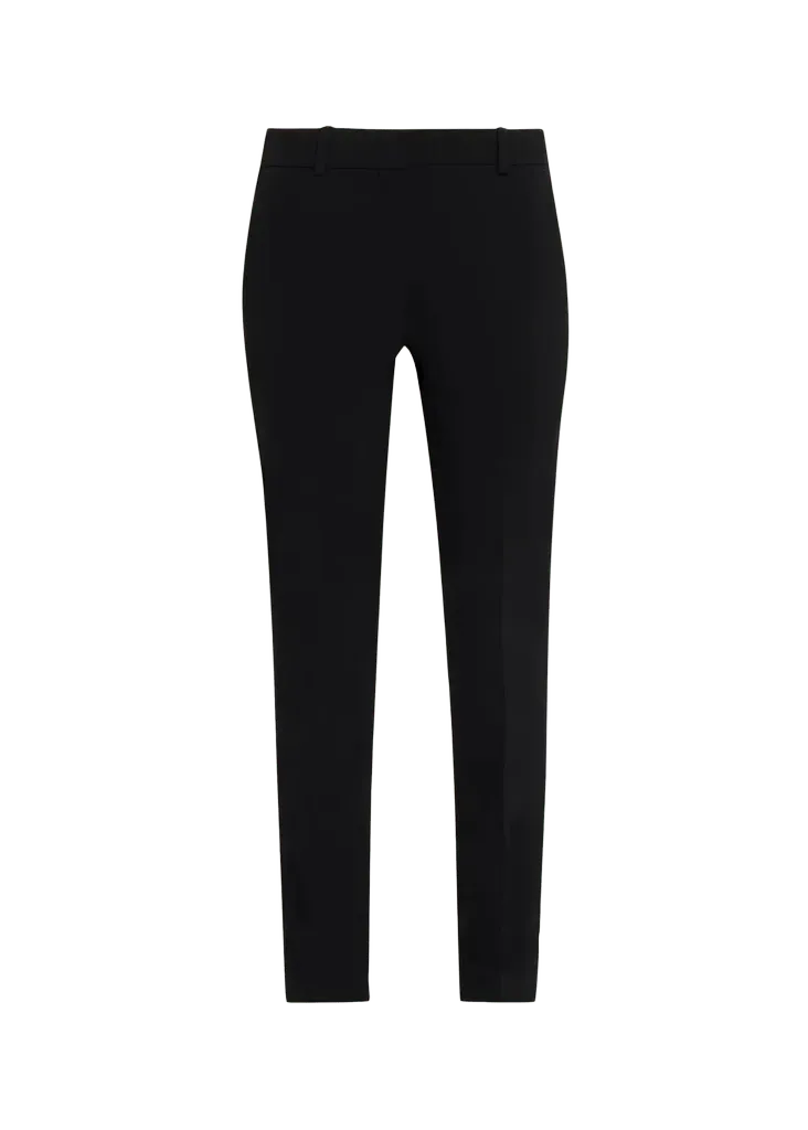 Low-Rise Wool Slim Trousers