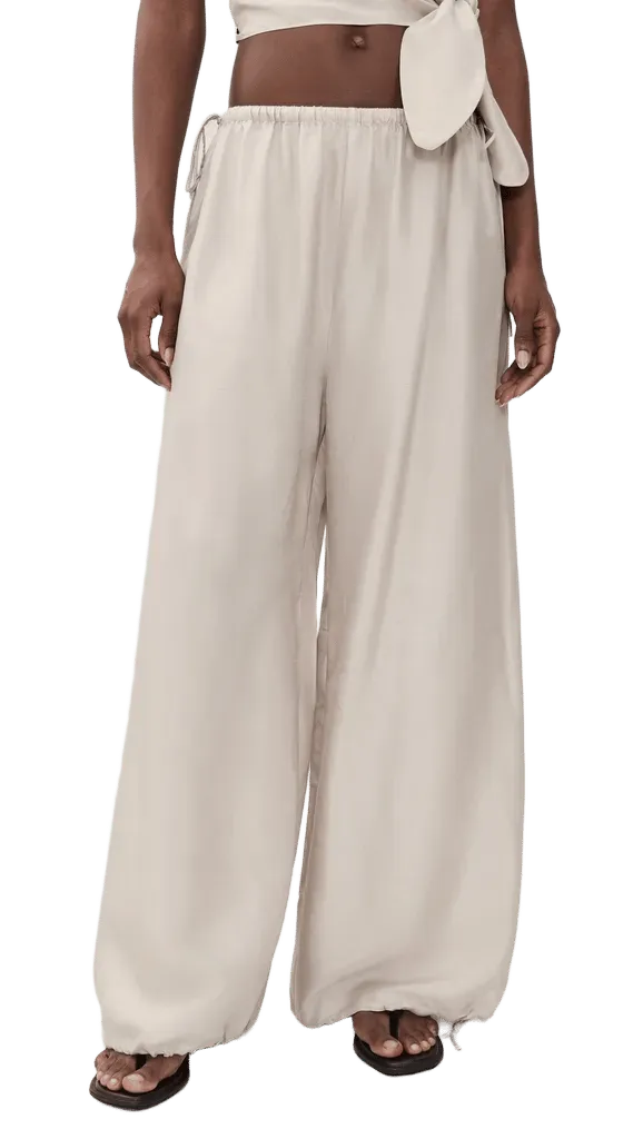 Silk Adjustable Balloon Pants