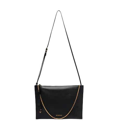 Voyou Mini embellished leather pouch