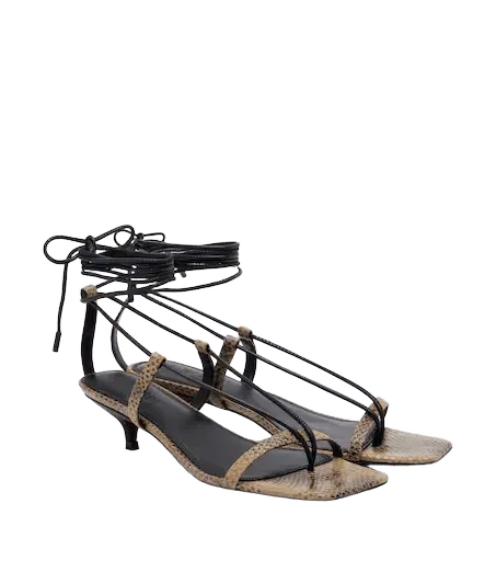 Epps snake-effect leather sandals