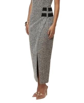 Women's Gisele Tweed Slit Skirt