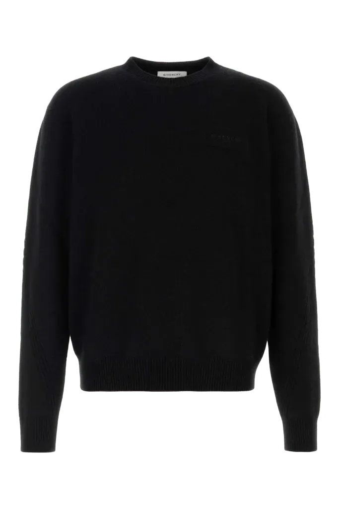 Givenchy Wool Cashmere Knit Sweater — Black