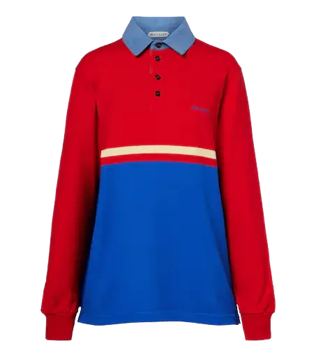 Cotton jersey polo shirt