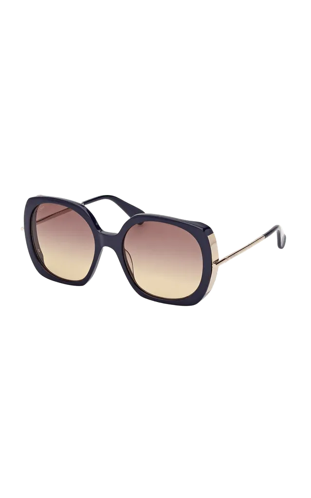 Oversized Square-Frame Acetate Sunglasses