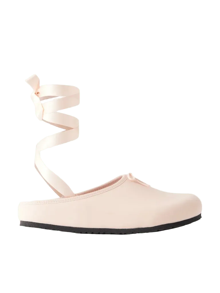 BIRKENSTOCK 1774 + Repetto Opera bow-embellished leather mules