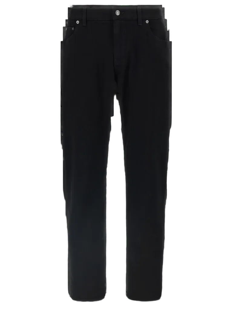Dolce & Gabbana Cotton Slim-Fit Jeans — Black