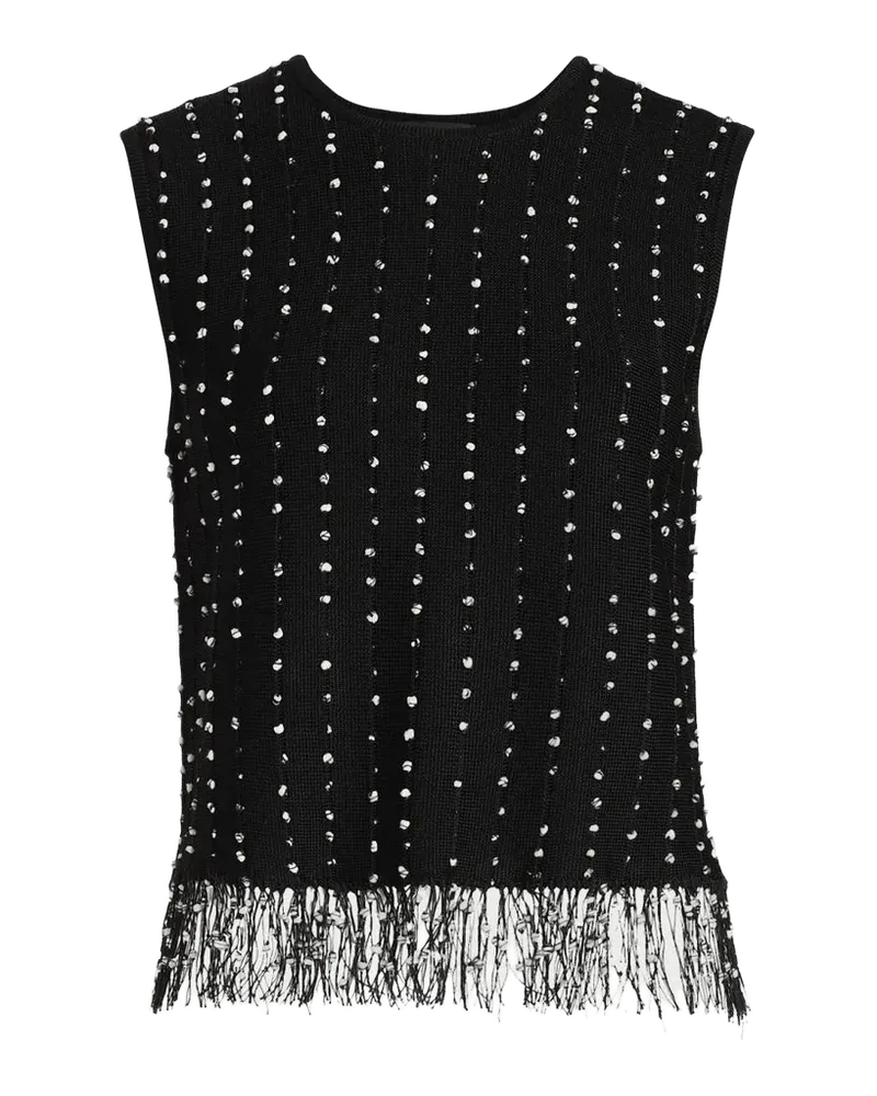 James Crochet Fringed Tank