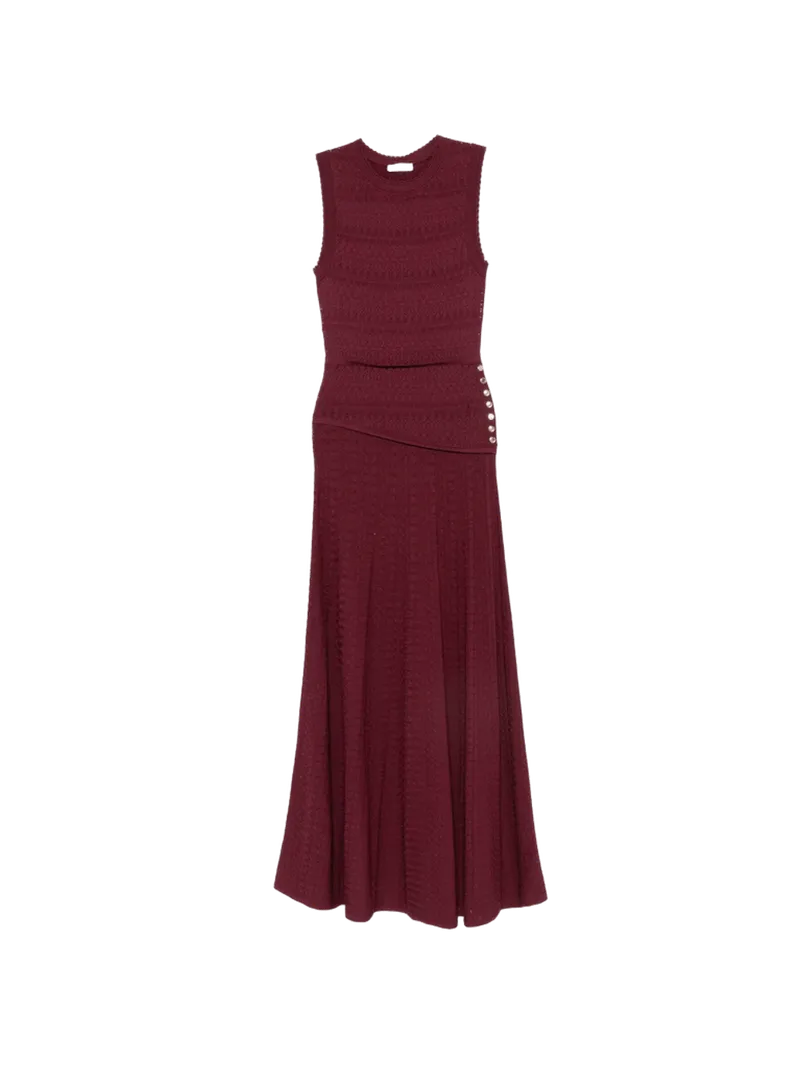 SANDRO button-embellished Maxi Dress