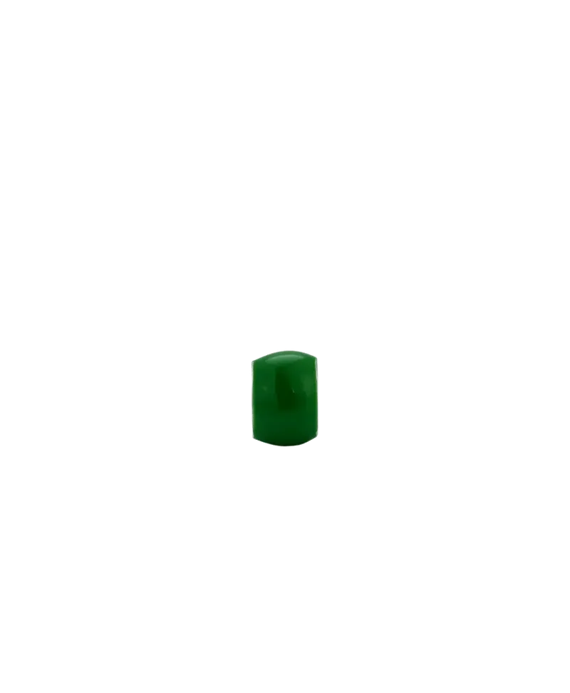 Wide Kelley Green Enamel Mini Bead