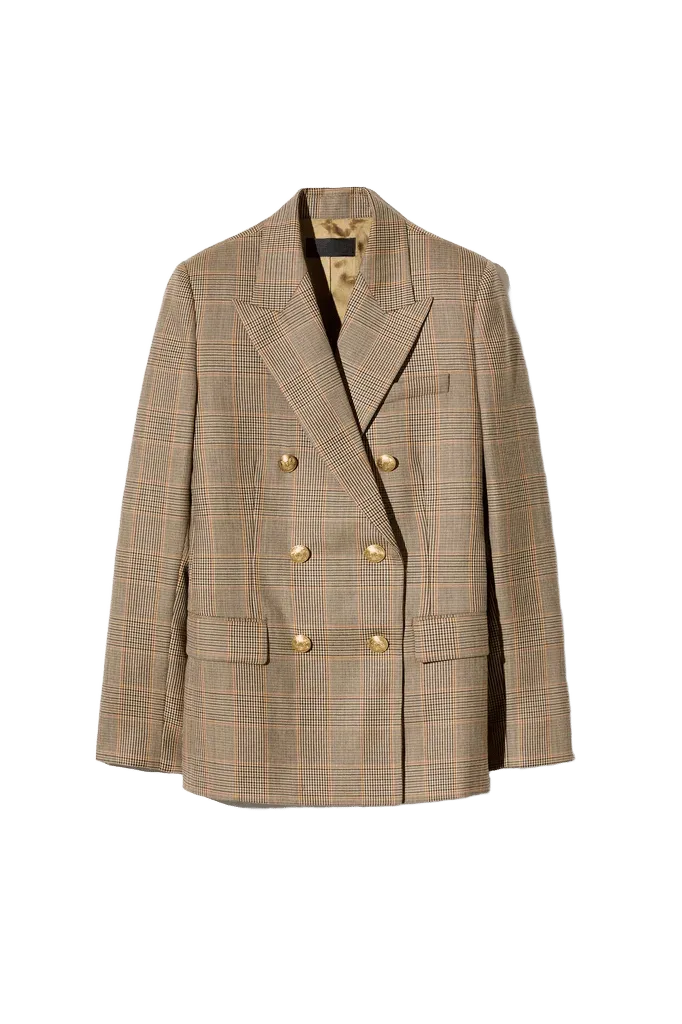 BRUNI DOUBLE BREASTED WOOL BLAZER