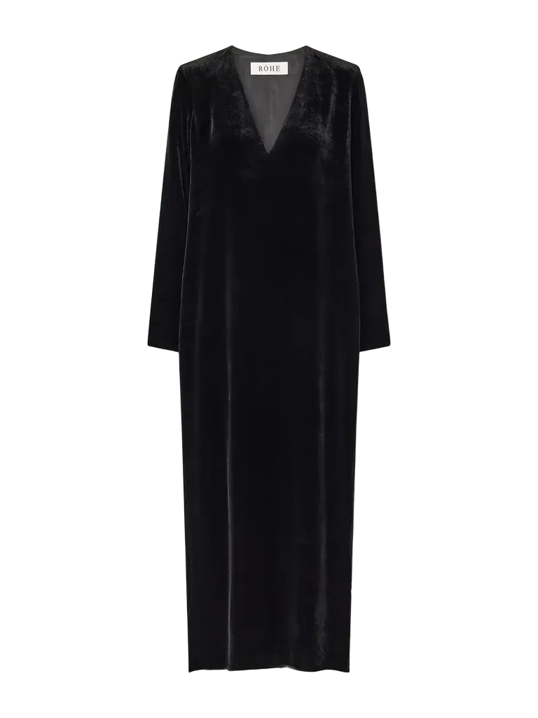 Velvet maxi dress